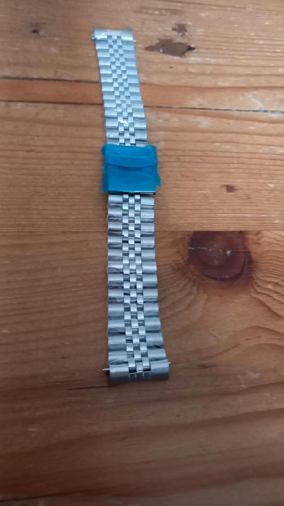 Jubileum horlogeband 22 mm voor op een seiko horloge, Sieraden, Tassen en Uiterlijk, Horloges | Heren, Nieuw, Seiko, Staal, Ophalen of Verzenden