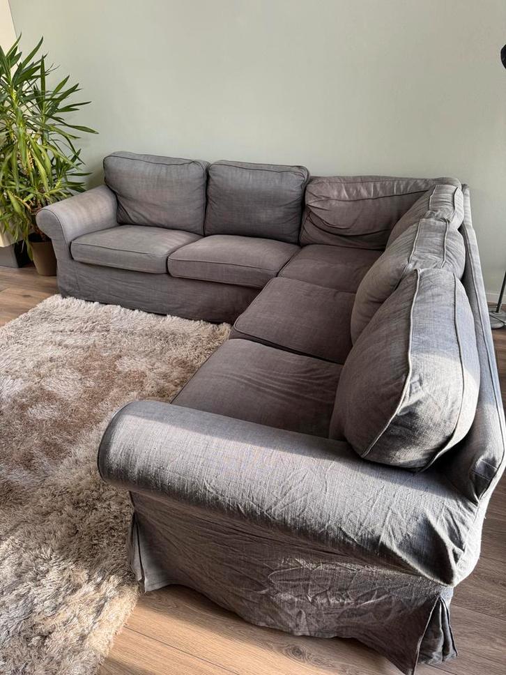 IKEA Ektorp hoekbank - Zit heerlijk!, Huis en Inrichting, Banken | Bankstellen, Gebruikt, Hoekbank, Vierpersoons of meer, 250 tot 300 cm