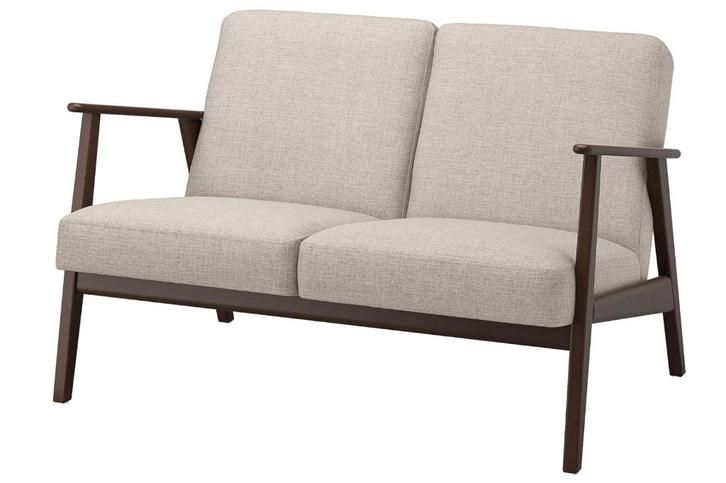 IKEA EKENÄSET 2-zitsbank, Huis en Inrichting, Fauteuils, Zo goed als nieuw, Hout, Stof, 100 tot 125 cm, 75 tot 100 cm, Ophalen