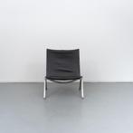 3 Fritz Hansen PK22 Fauteuil Zwart Leer - Staal, Huis en Inrichting, Fauteuils, Niet ingevuld, Gebruikt, Minder dan 75 cm, Niet ingevuld