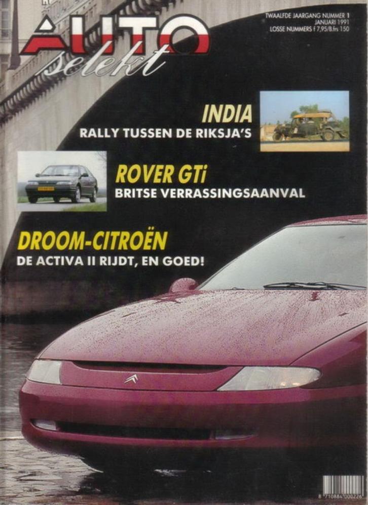 Autoselekt 1 1991 : Rover 216 GTI - Citroen Activa 2 - Fiat, Boeken, Auto's | Folders en Tijdschriften, Gelezen, Algemeen, Ophalen of Verzenden