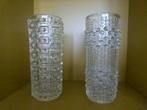 2 vintage glazen vazen  Sklo Union samen 17,50, Antiek en Kunst, Ophalen of Verzenden