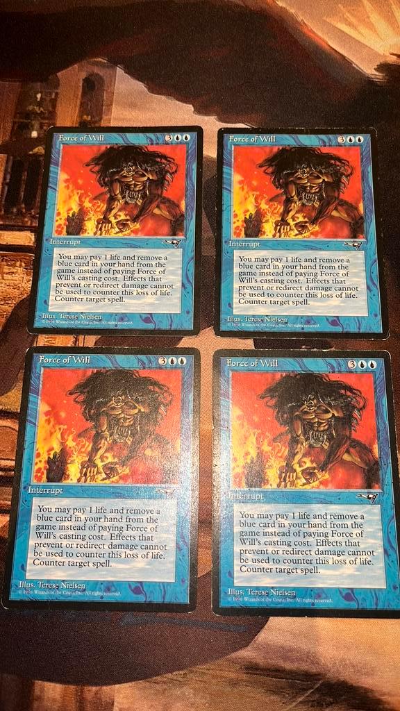 Playset Force of Will, Hobby en Vrije tijd, Verzamelkaartspellen | Magic the Gathering, Zo goed als nieuw, Ophalen of Verzenden