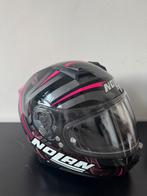 Motorhelm Nolan N87 Ledlight N-Com (Glossy Zwart Roze), XS, Systeemhelm, Nolan, Ophalen of Verzenden