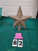 piek ster kunststof goud glitter [b82], Diversen, Kerst, Ophalen of Verzenden