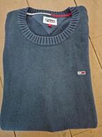 Tommy Hilfer donkerblauwe katoenen trui, Nieuw, Blauw, Maat 48/50 (M), Tommy Hilfiger