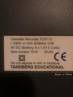 Tandberg TCR822 Taperecorder - Werkt, zonder netsnoer, Ophalen of Verzenden, Bandrecorder