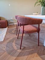 By-Boo Yovi Eetkamerstoelen - Set van 2 - Burgundy, Huis en Inrichting, Ophalen, 50 tot 75 cm, Zo goed als nieuw, Stof