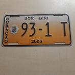 Curaçao bon bini 93 - 1  T 2003 kentekenplaat nummerplaat, Ophalen of Verzenden, Zo goed als nieuw, Auto's