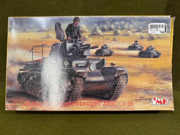 CMK T35010 Skoda 35t Panzer Befehlswagen, Hobby en Vrije tijd, Modelbouw | Auto's en Voertuigen, Zo goed als nieuw, Auto, 1:32 tot 1:50