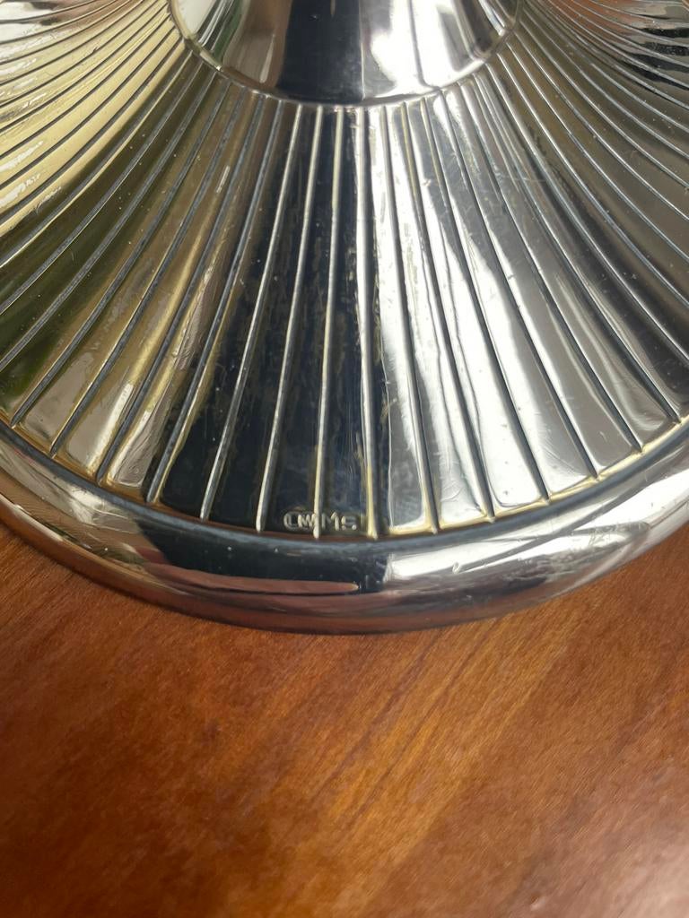 Kandelaar (verzilverd), Ophalen of Verzenden, Zilver