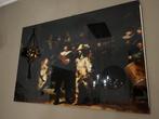 Nachtwacht Schilderij op Plexiglas, Huis en Inrichting, Woonaccessoires | Schilderijen, Tekeningen en Foto's, Ophalen, 125 cm of meer