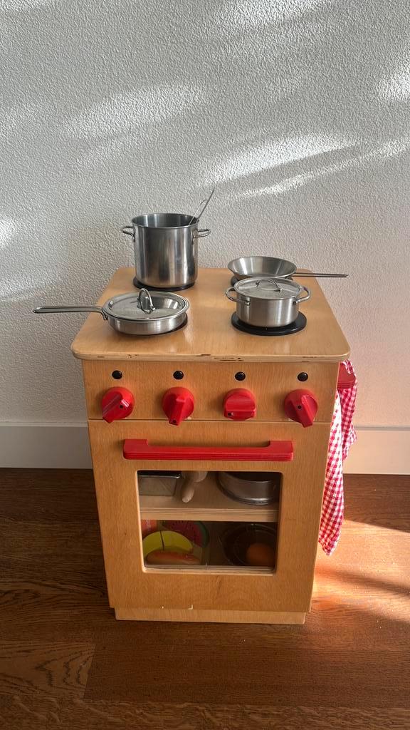 Speelkeuken Van Dijk Toys met accessoires, Kinderen en Baby's, Speelgoed | Speelkeukens, Gebruikt, Speelkeuken, Hout, Ophalen
