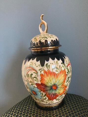 H.Bequet Vaas met Deksel - Circa 1950 beschikbaar voor biedingen