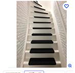 9 stuksTrapmatten solid antraciet zwart, Minder dan 50 cm, 50 tot 100 cm, Zwart, Rond