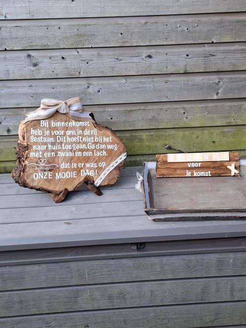 Bruiloft decoratie pakket; weggaan feest en Trouwbedankjes, Hobby en Vrije tijd, Feestartikelen, Zo goed als nieuw, Versiering