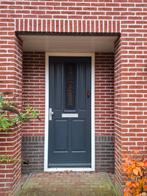 Voordeur met beslag en te openen raam. 2.30 meter bij .92.5, Doe-het-zelf en Verbouw, Deuren en Horren, Ophalen, Gebruikt, 80 tot 100 cm