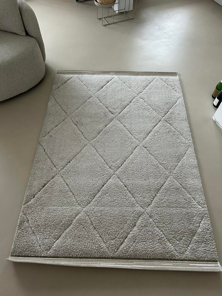 Benuta Aimée vloerkleed / carpet - 140x200 cm - Beige, Ophalen, 100 tot 150 cm, Beige, Zo goed als nieuw