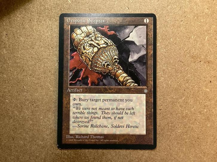 1x Despotic Scepter (Excellent), Hobby en Vrije tijd, Verzamelkaartspellen | Magic the Gathering, Zo goed als nieuw, Losse kaart