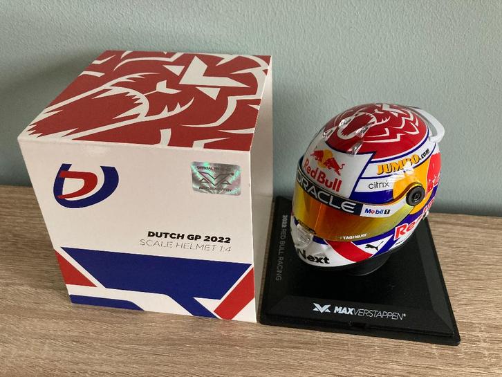 ✅ Max Verstappen 1:4 helm Dutch GP 2022 Red Bull Racing RB18, Verzamelen, Automerken, Motoren en Formule 1, Nieuw, Formule 1, Ophalen of Verzenden