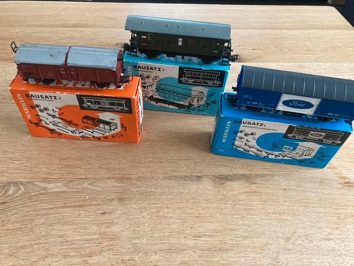 Marklin 4919, 4802, 4937 Bouwpakketten - Wagons, Hobby en Vrije tijd, Modeltreinen | H0, Gebruikt, Wagon, Wisselstroom, Märklin