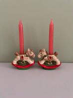 Vintage hobbelpaard kandelaars, Ophalen of Verzenden, Gebruikt