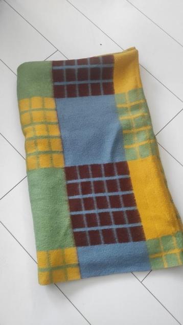 Vintage deken geblokt diverse kleuren beschikbaar voor biedingen