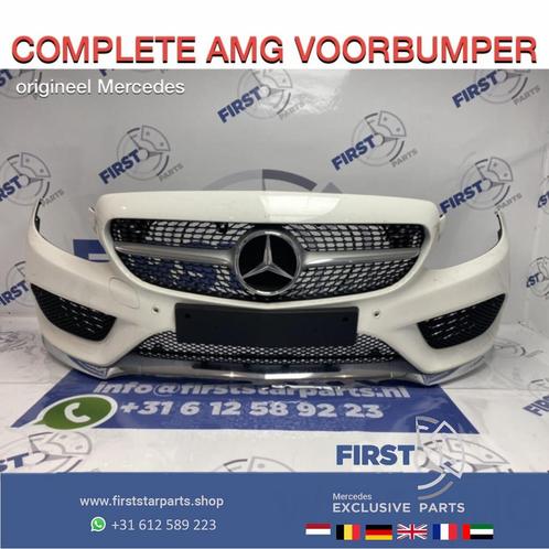 W205 C43 AMG Voorbumper COMPLEET Mercedes C Klasse 43 bumper, Auto-onderdelen, Carrosserie en Plaatwerk, Bumper, Mercedes-Benz