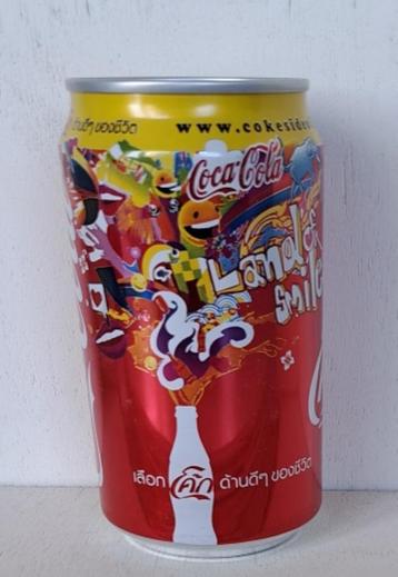 Coca-Cola Blik uit Thailand Land of Smiles beschikbaar voor biedingen