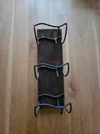 Houten wijnrek voor 3 flessen, 50 tot 75 cm, Ophalen of Verzenden, Zo goed als nieuw, Minder dan 5 flessen