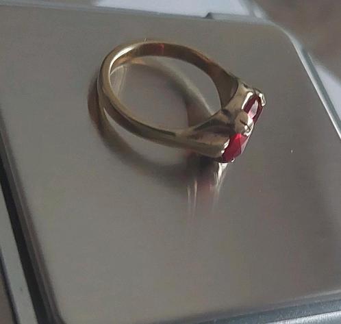 Gouden pracht ring, massief. Verdere Info bij foto's mt:17+, Sieraden, Tassen en Uiterlijk, Ringen, Zo goed als nieuw, Dame, 17 tot 18