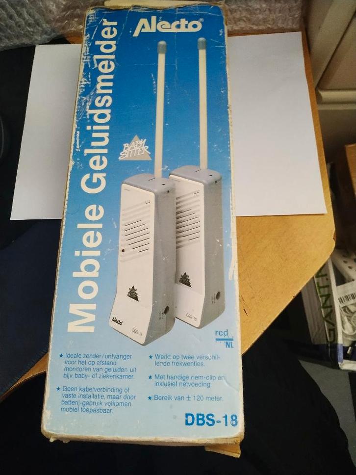 Alecto DBS-18 Mobiele Geluidsmeldert, Kinderen en Baby's, Babyfoons, Gebruikt, 250 meter of meer, Ophalen of Verzenden