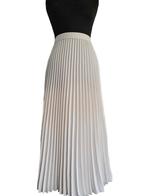 H&M crème plissérok, Kleding | Dames, H&M, Beige, Maat 46/48 (XL) of groter, Nieuw