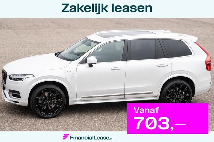Volvo XC90 2.0 T8 Recharge AWD Long Range 7 zits, 2 sets vel, Auto's, Volvo, Bedrijf, Lease, Financial lease, XC90, ABS, Achteruitrijcamera
