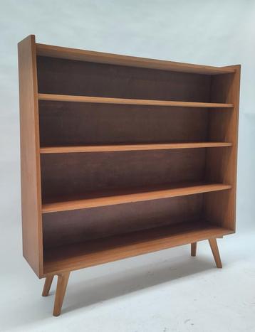 Vintage teak houten boekenkast kastje teakhout Zweeds kast beschikbaar voor biedingen