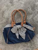 Esprit Tas Donkerblauw Strik Streepjes - Zo Goed Als Nieuw!, Ophalen of Verzenden, Zo goed als nieuw, Blauw, Handtas