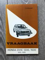 Vraagbaak Honda Civic 1200, 1500 1973-1978, Ophalen of Verzenden