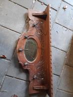 Antieke Kapstok met Spiegel, Antiek en Kunst, Ophalen of Verzenden, Rechthoekig
