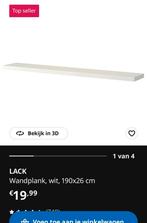 Ikea Lack Plank - Wit, Huis en Inrichting, Woonaccessoires | Wandplanken en Boekenplanken, Ophalen, Gebruikt