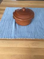 Vintage Unox Aardewerk Schaal met Deksel, Ophalen of Verzenden, Zo goed als nieuw, Overige materialen, Pot, Bus of Blik