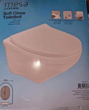 NIEUW MESA living Toiletbril - Softclose - Wit beschikbaar voor biedingen