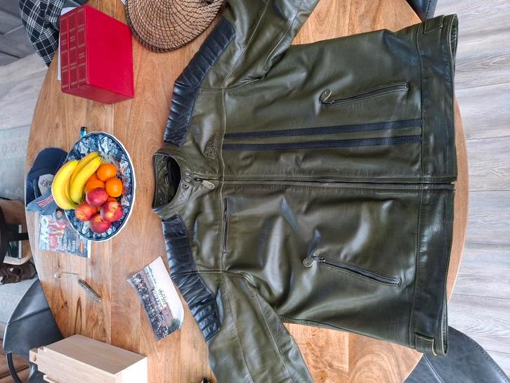 Rusty Stitches Leren Motorjas 4XL, Motoren, Kleding | Motorhelmen, Heren, Overige typen, XL, Overige merken, Tweedehands, Ophalen of Verzenden