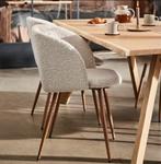 Sostrene grene boucle eetkamerstoelen 6 stuks, Ophalen, Gebruikt, Vijf, Zes of meer stoelen