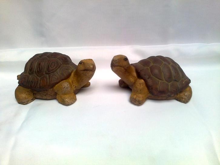 Mooi Beeld, tuinbeeld Schildpad, bruin, Tuin en Terras, Tuinbeelden, Nieuw, Dierenbeeld, Steen, Ophalen of Verzenden