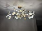 Kroonluchter wit/goud bladeren (net gekocht, 3 standen), Huis en Inrichting, Lampen | Kroonluchters, Ophalen of Verzenden, Nieuw