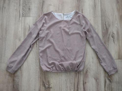 Prachtige grijs rode blouse met patroon van Amelie Amelie, L, Kleding | Dames, Blouses en Tunieken, Zo goed als nieuw, Maat 42/44 (L)