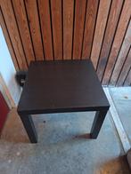 Zwarte Ikea bijzettafel 55x55 cm, Ophalen, Minder dan 45 cm, Gebruikt, Vierkant