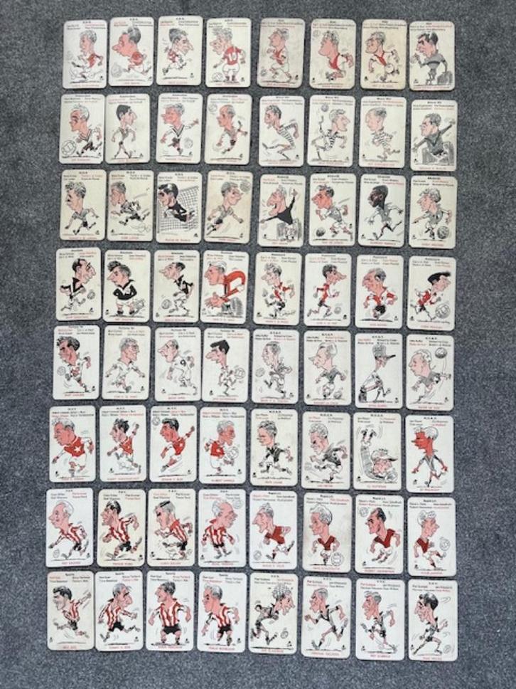64x Voetbal kwartet Dik Bruynesteyn als nieuw, Verzamelen, Sportartikelen en Voetbal, Zo goed als nieuw, Poster, Plaatje of Sticker