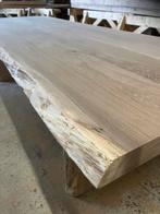 Boomstamtafel met eiken hout met onderstel hand gemaakt dik, Ophalen, Vijf personen of meer, Rechthoekig, Nieuw