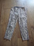 Beige/zwarte Cambio broek maat 40, panterprint, Maat 38/40 (M), Cambio, Beige, Ophalen of Verzenden